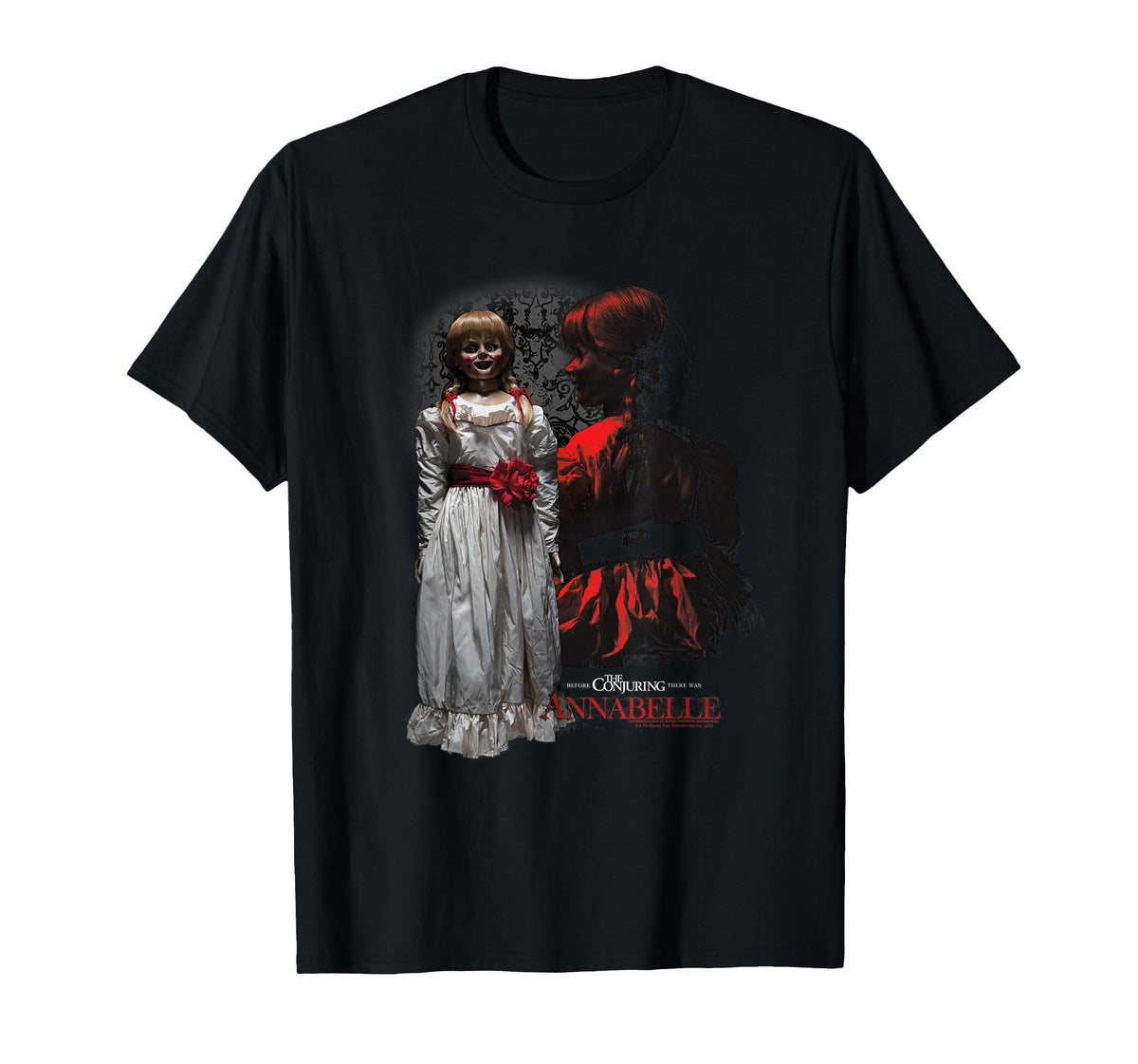 Doll Portrait Collage Horror Movie Unisex T-shirt, Sweatshirt, Hoodie (1)
