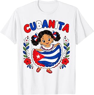 Toddler Girl Cuban Flag Cubanita Cuba Hispanic Heritage (1)