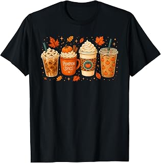 Coffee Latte Pumpkin Spice Fall Season Autumn Halloween (1)