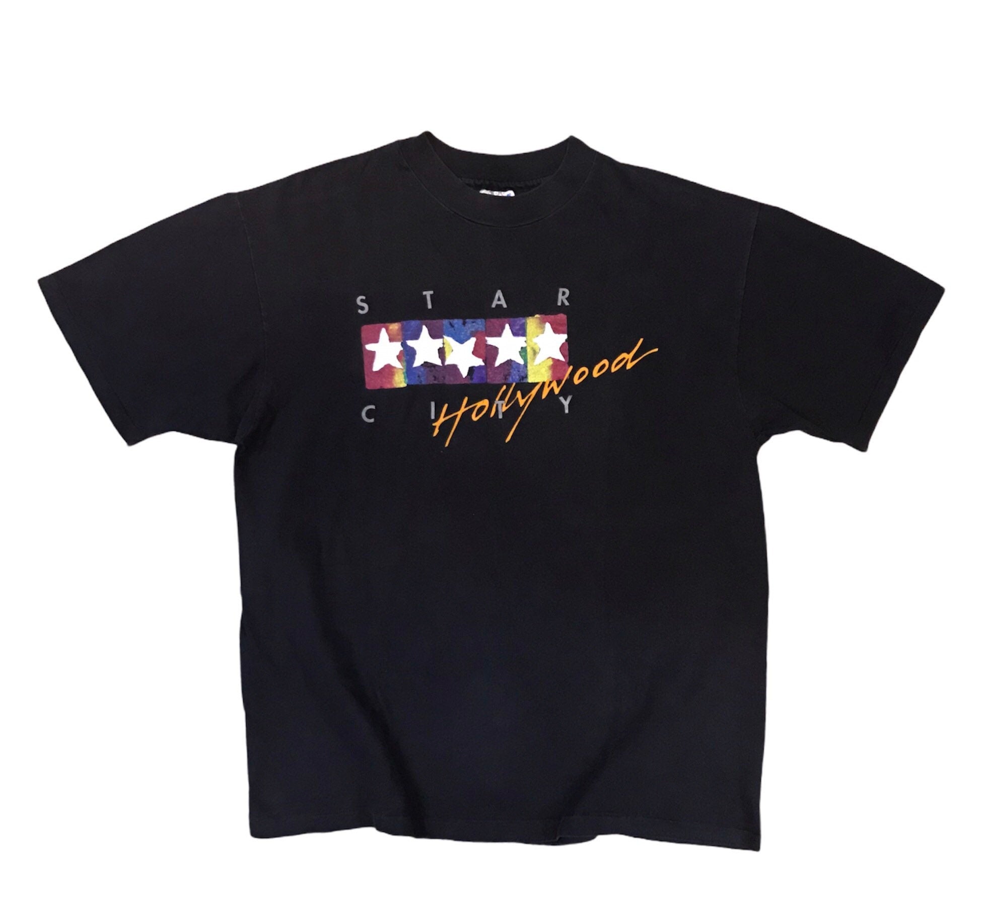 Vintage 90s Star City Hollywood Size Unisex T-shirt, Sweatshirt, Hoodie (1)