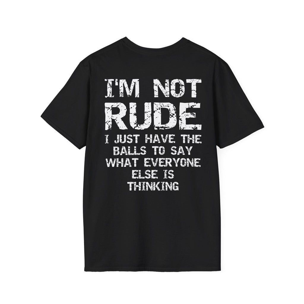 I'M Rude Balls Say Sarcasm Back Unisex T-shirt, Sweatshirt, Hoodie (4)