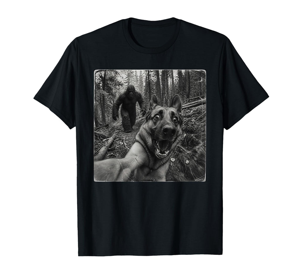 Bigfoot German Shepherd Unisex T-shirt, Sweatshirt, Hoodie (1)