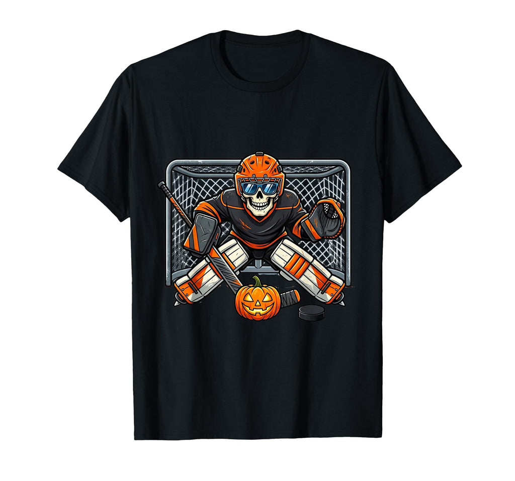 Skeleton Hockey Goalie Halloween Costume Unisex T-shirt, Sweatshirt, Hoodie (1)