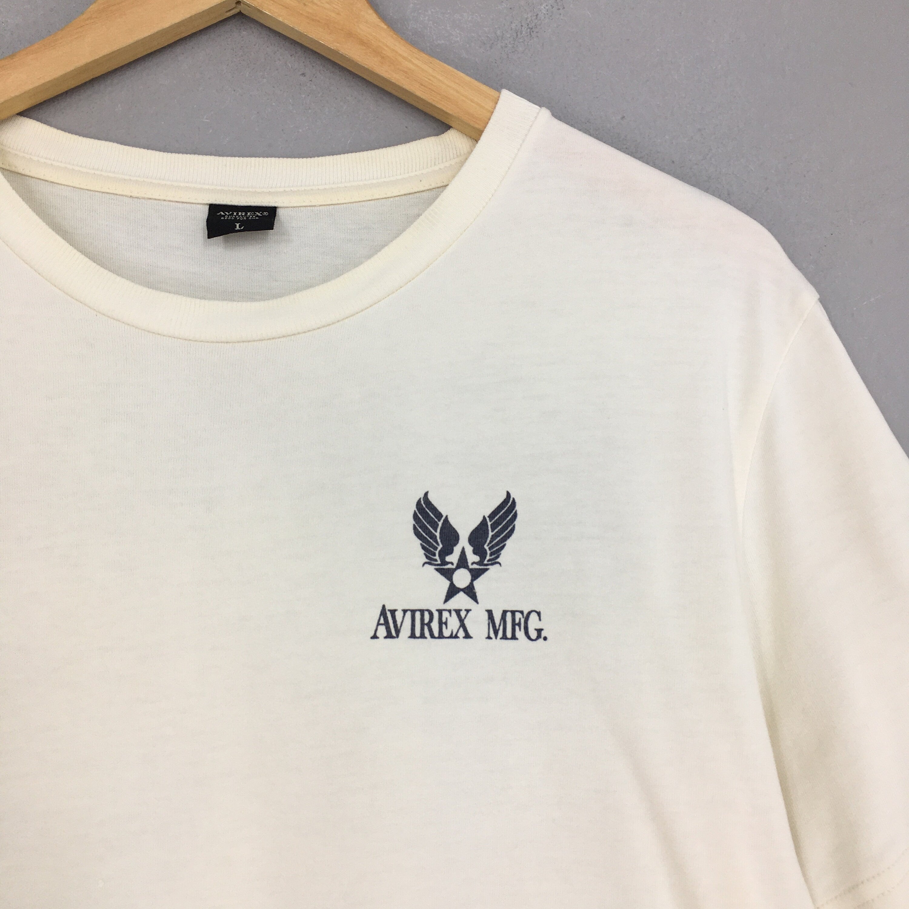 Vintage Avirex Aeronca Skyways Air Force Large Avirex Us Army Aeronautics Division 75th Fighter Squadron Tee Usaf Avirex Tees Size (4)