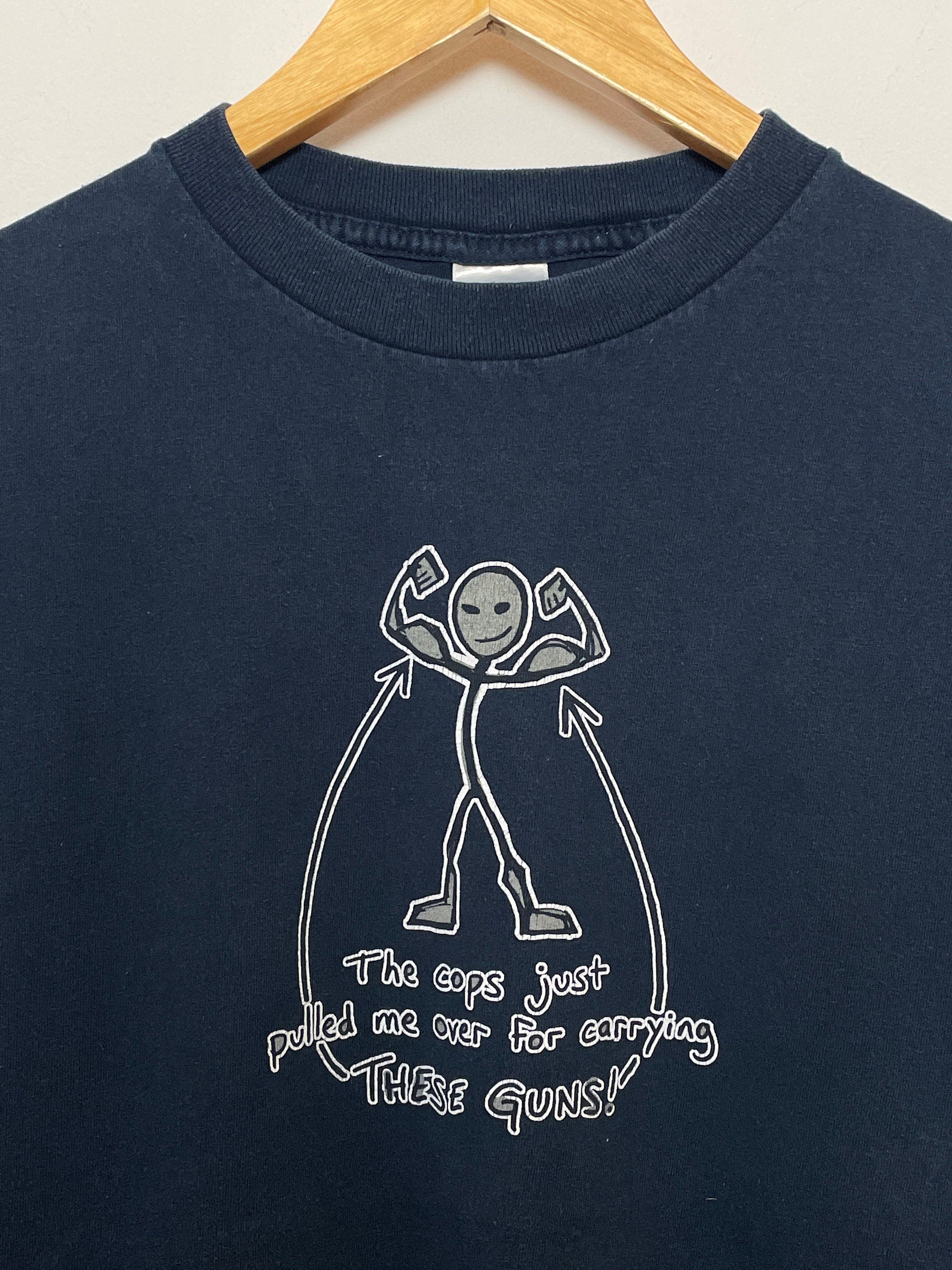 Vintage 1990s Saying Muscle Gym Workout Spell Size Medium (2)
