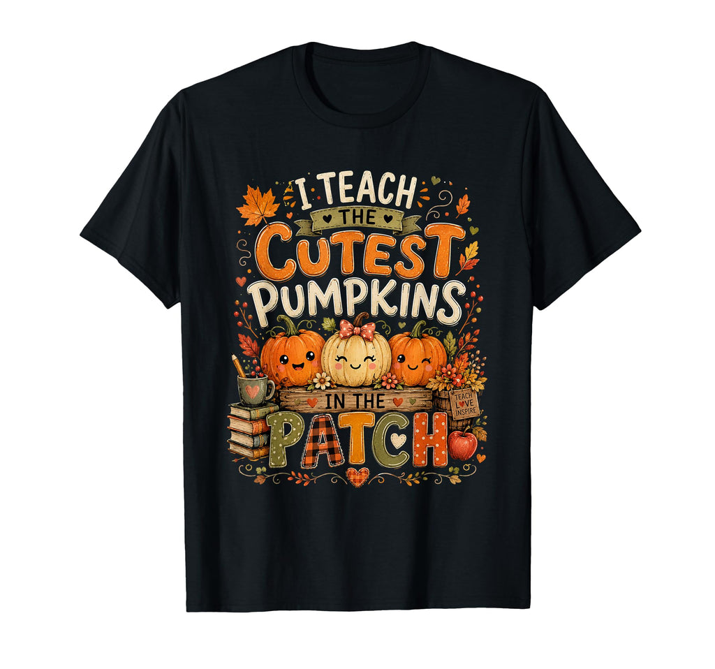 Teach Cutest Pumpkins Patch Teacher Fall Unisex T-shirt, Sweatshirt, Hoodie (1)