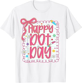 Happy Dot Day Bow Coquette Teacher Unisex T-shirt, Sweatshirt, Hoodie (1)