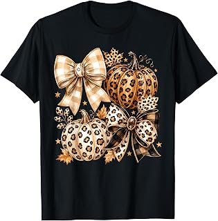 Coquette Bow Leopard Pumpkin Thanksgiving Autumn Fall Leaves (1)