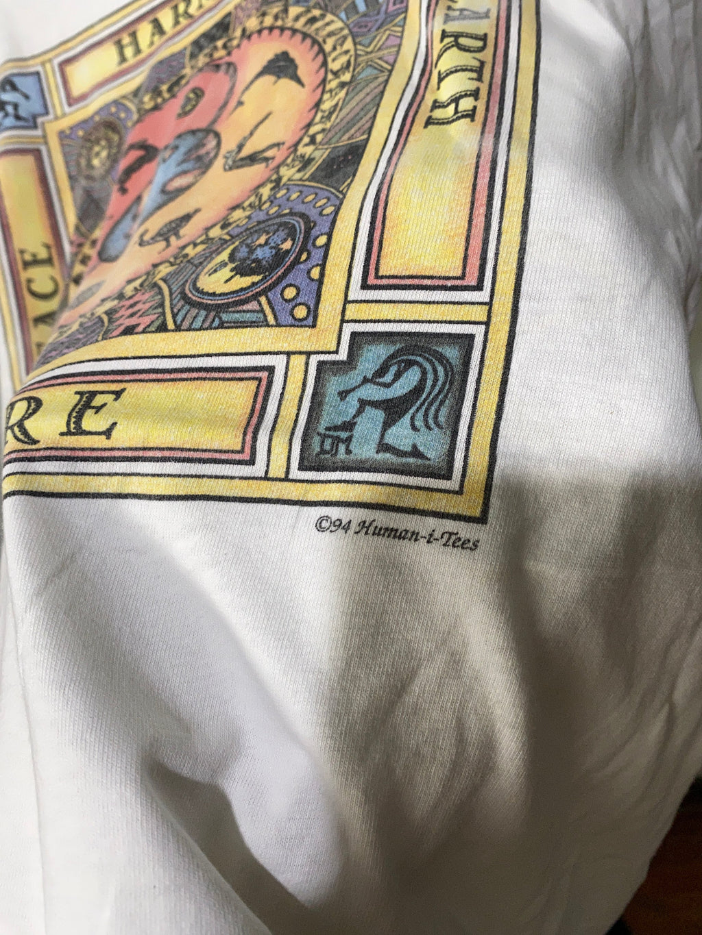 Vintage 1994 Human Tees Harmony Peace Earth Size Unisex T-shirt, Sweatshirt, Hoodie (3)