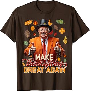 Make Thanksgiving Again Autumn Fall Leaves Trump Unisex T-shirt, Sweatshirt, Hoodie (1)