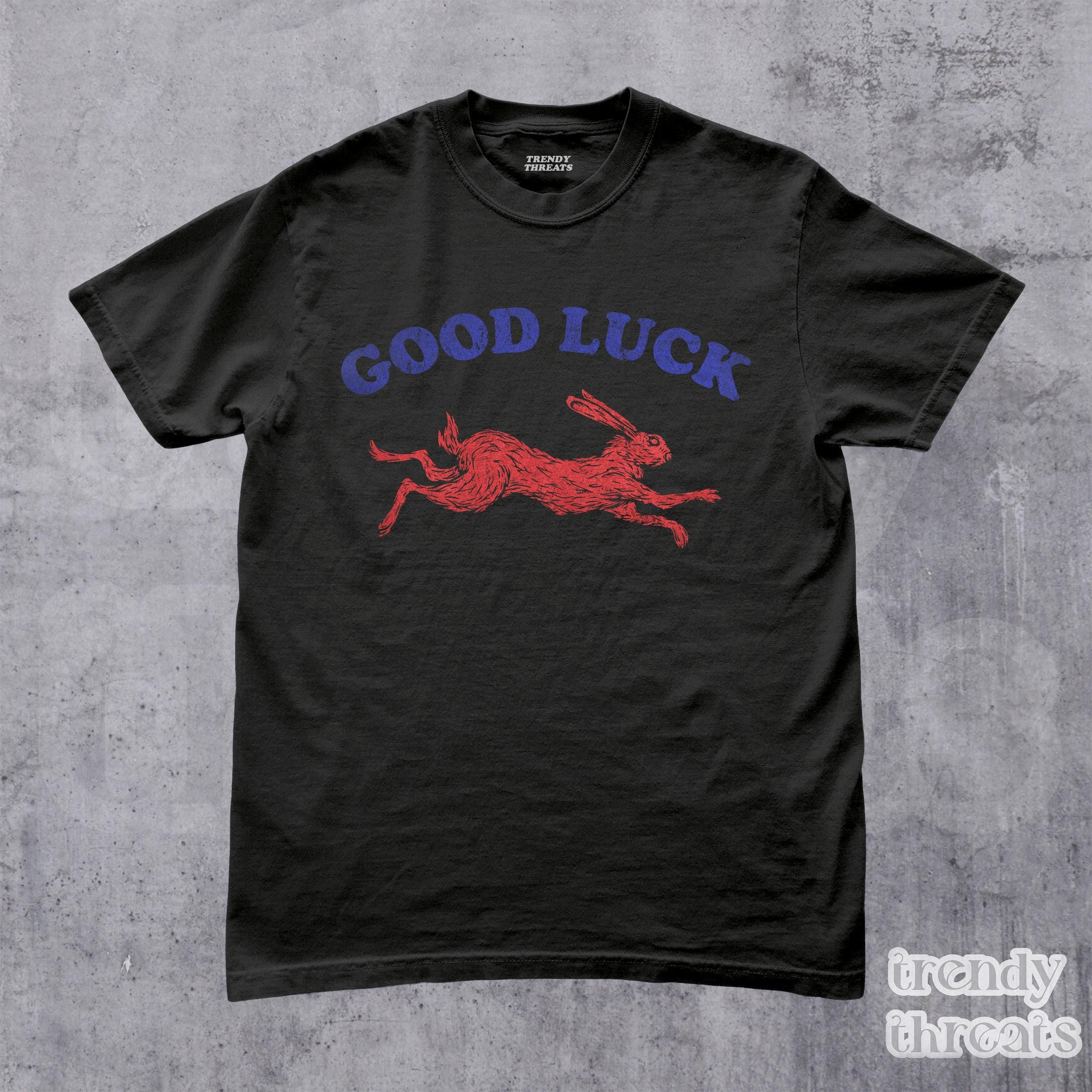 Good Luck Retro Rabbit Retro Western Bunny Feeling Lucky Him (3)