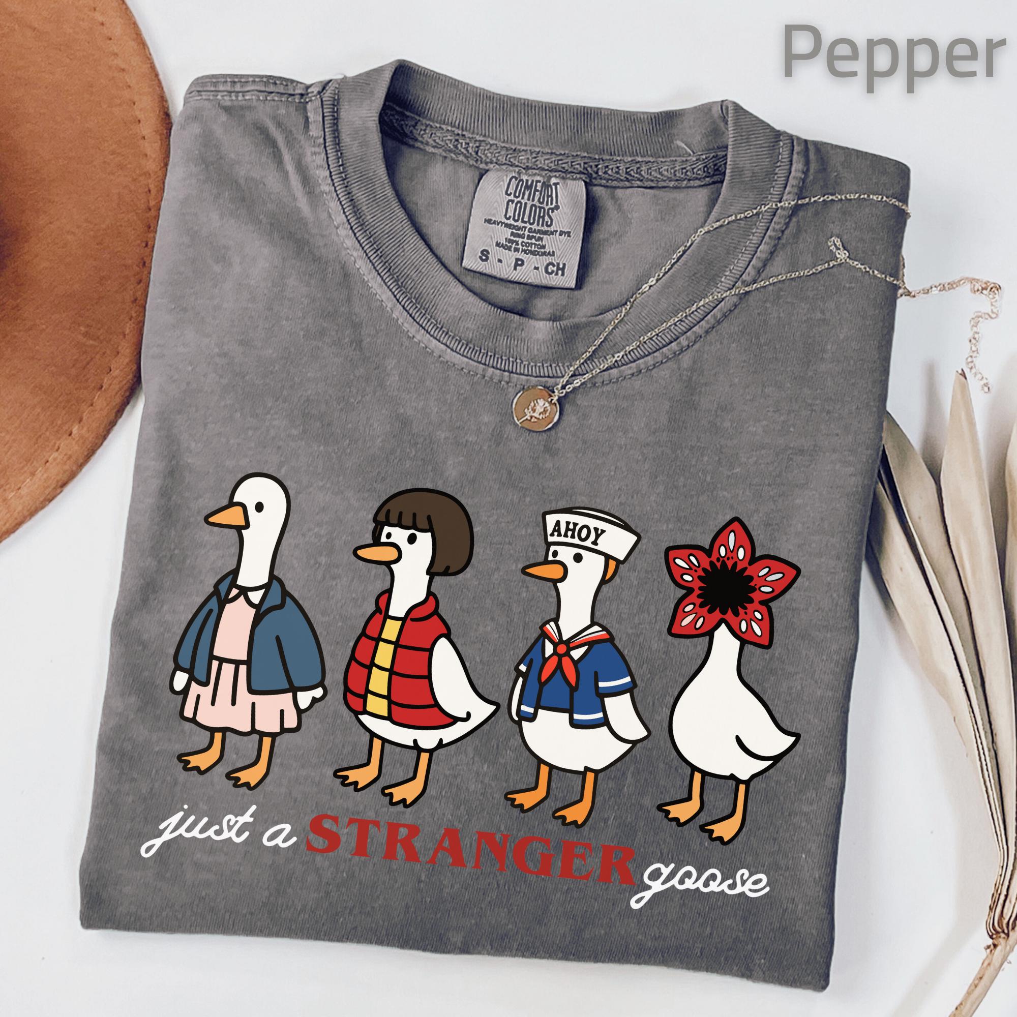 Comfort Colors Stranger Goose Goose Parody Tv Series Tee Sci-Fi Fan Tee Friends (3)