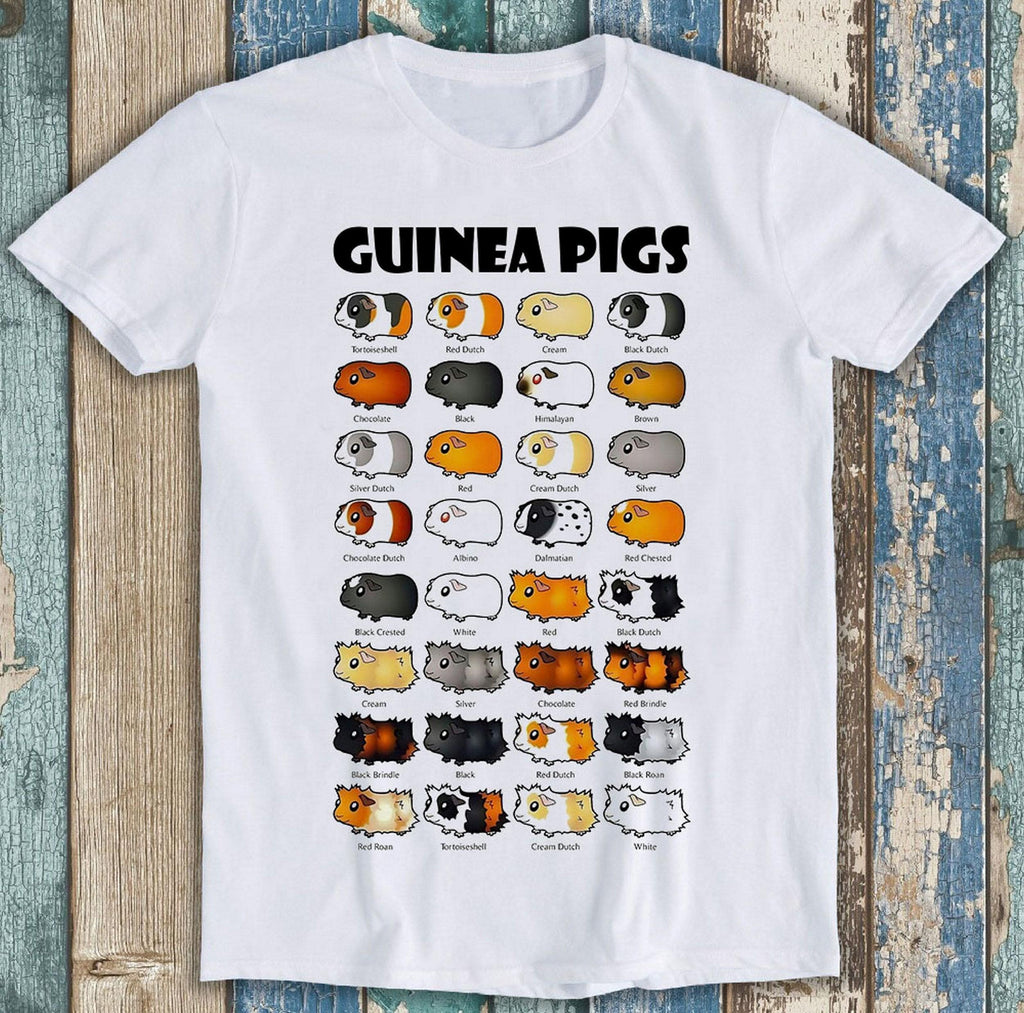 Breeds Name List Types Guinea Pigs Movie Film Meme Music Tee T1387 (1)