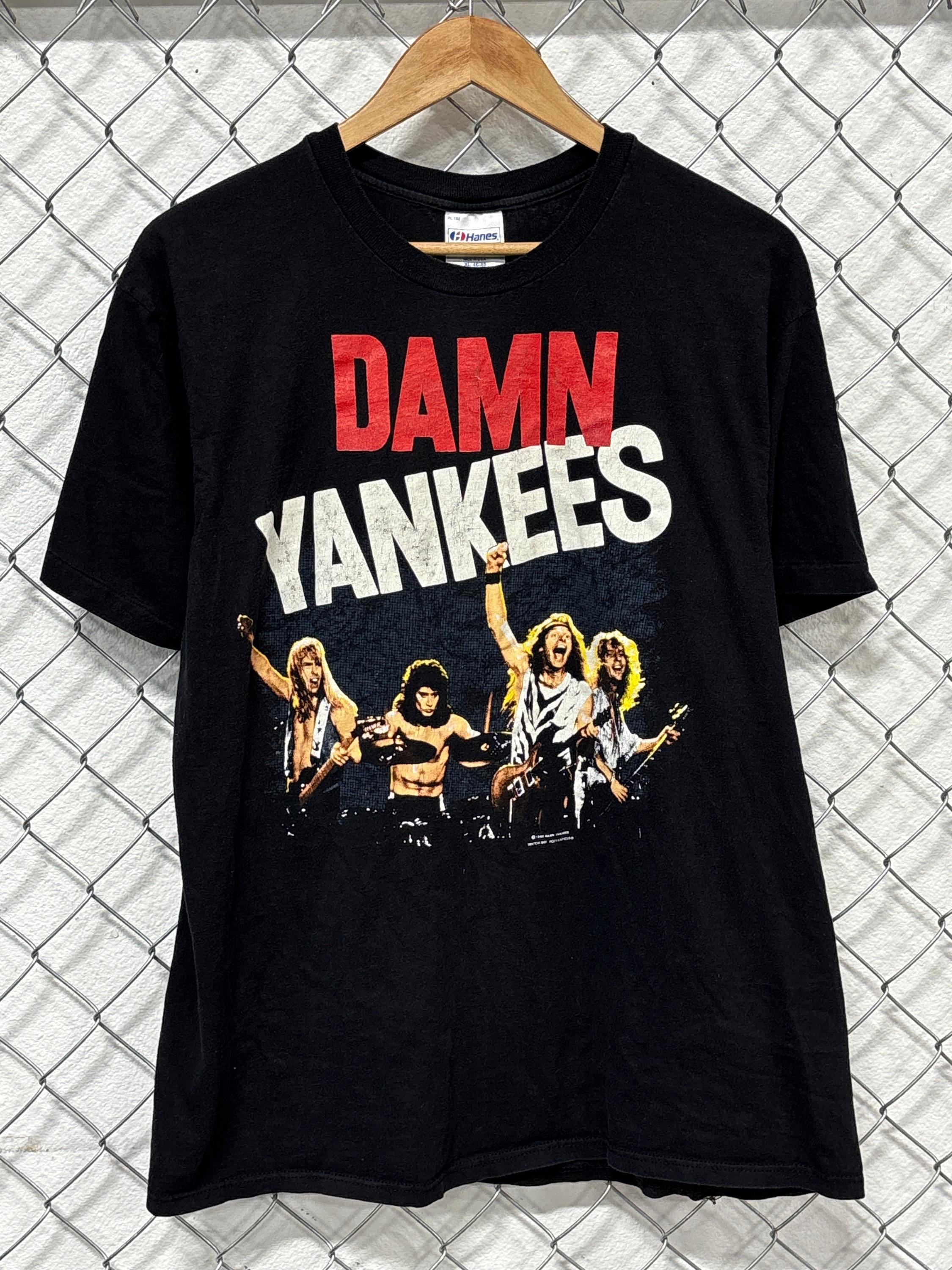 Vintage 1991 Damn Yankees World Tour Band Size Xl Unisex T-shirt, Sweatshirt, Hoodie (1)