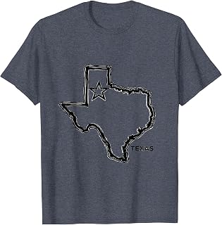 Texas State City Pride Line Art Map Unisex T-shirt, Sweatshirt, Hoodie (1)