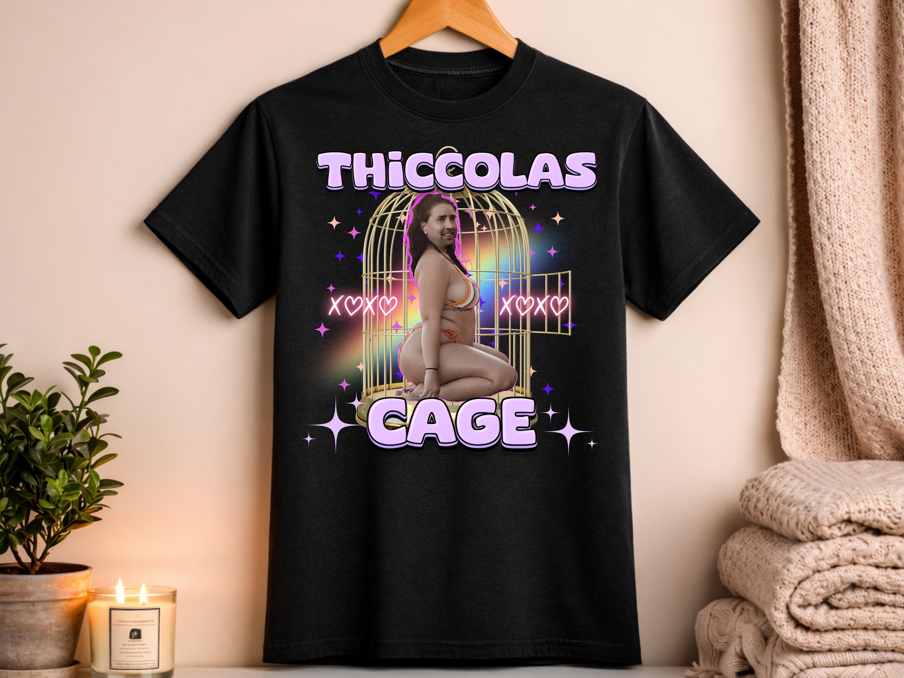 Thiccolas Cage Meme Gag Unhinged Inappropriate Cursed Celebs Celebrities Offensive Raunchy Stupid Meme (1)