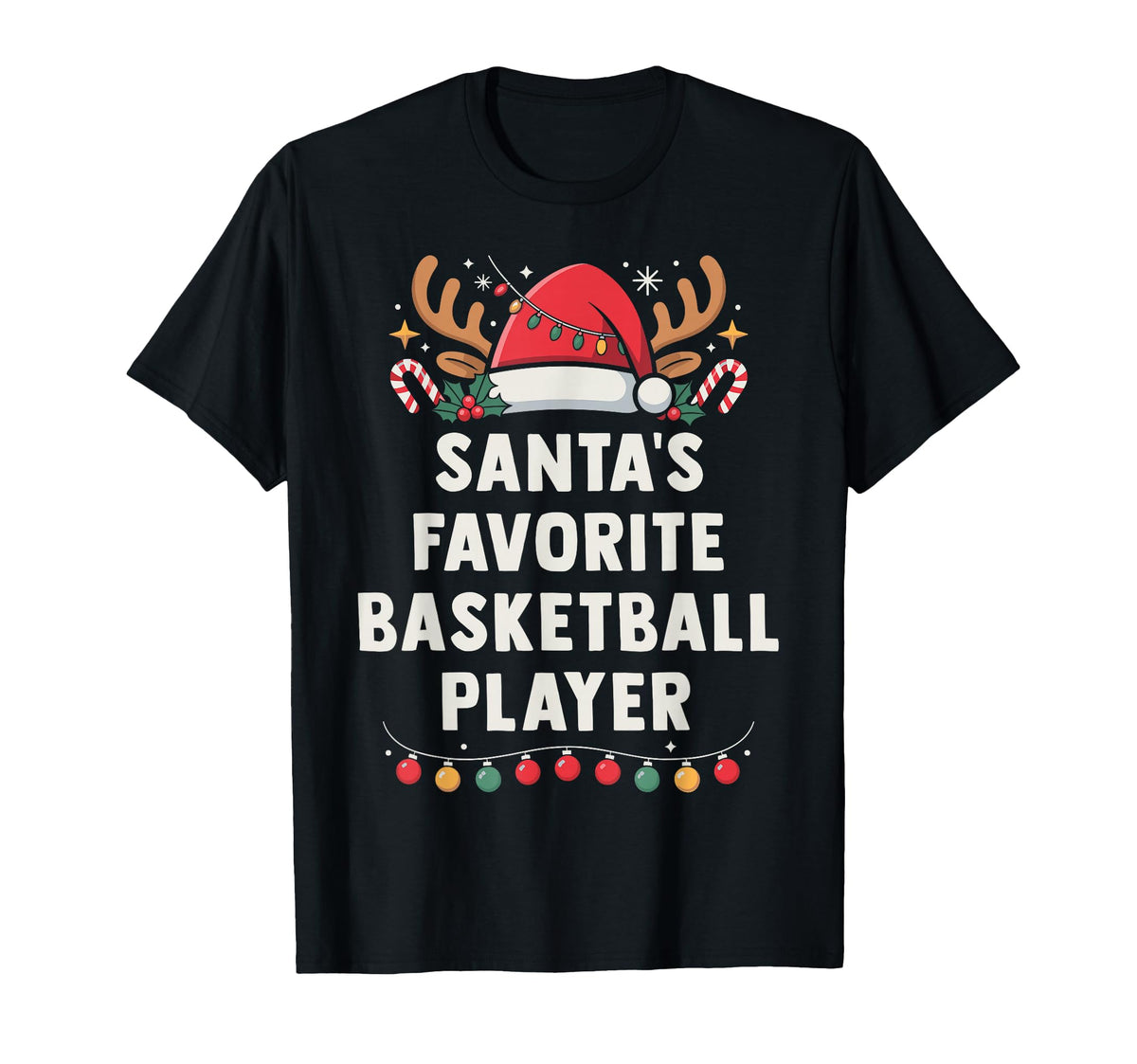Santa'S Favorite Basketball Player Sport Lover Christmas (1)