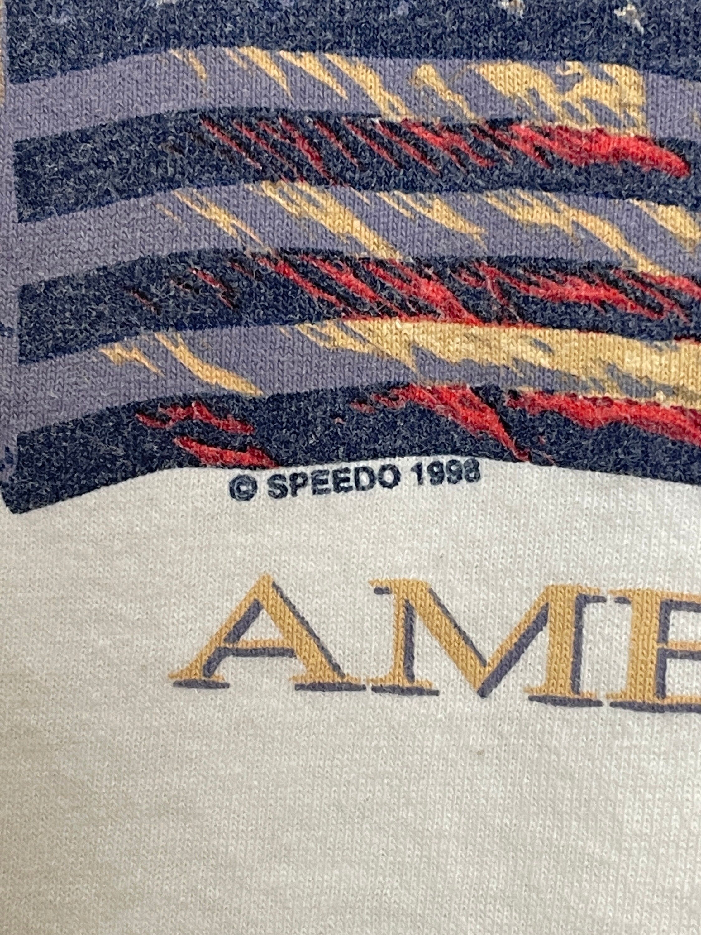 Vintage 1998 Speedo America Usa Flag Size Xl Unisex T-shirt, Sweatshirt, Hoodie (3)