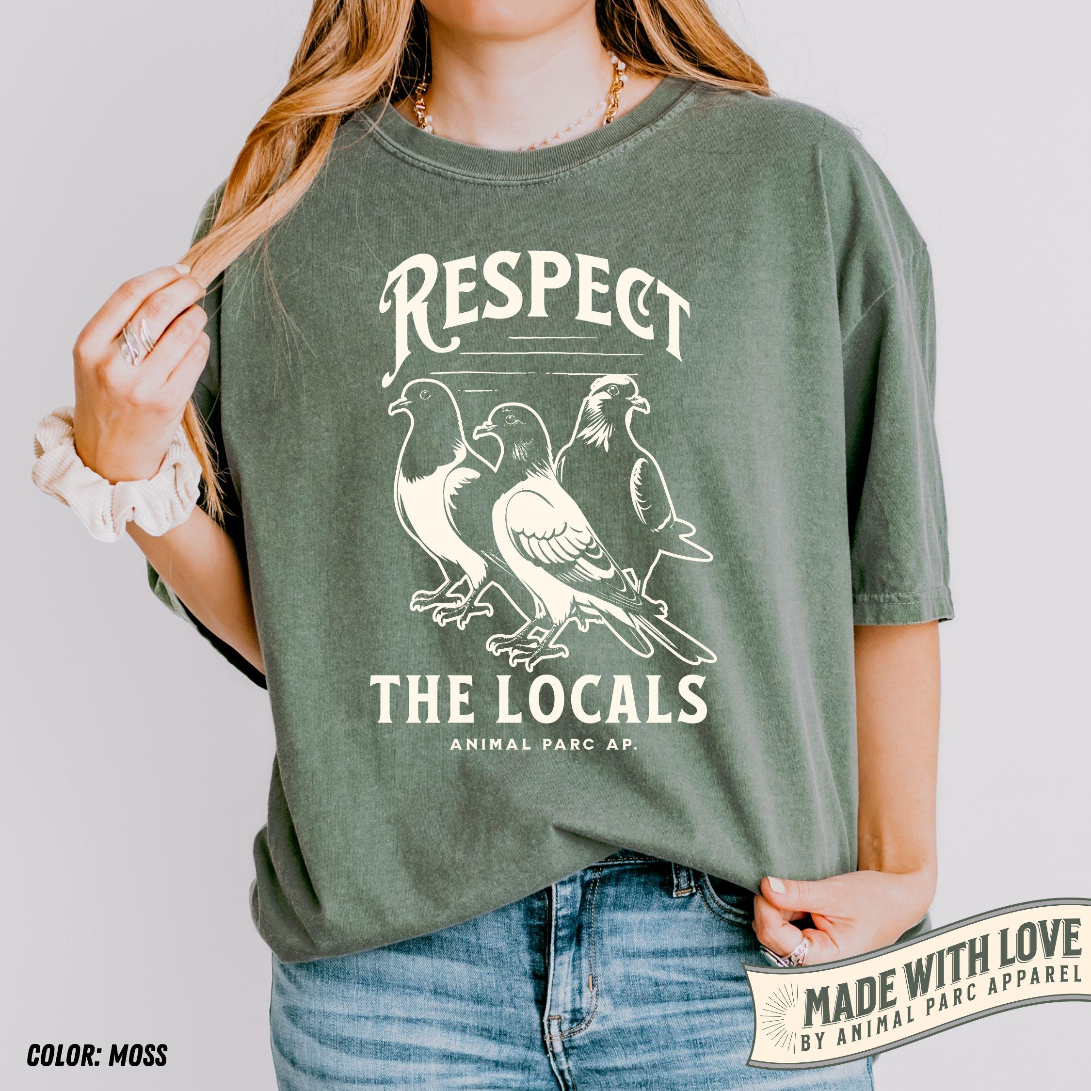 Respect Locals Pigeon Pigeon Lover Pigeons Vintage Tee Pigeon Silly Dove Tee Animals (4)