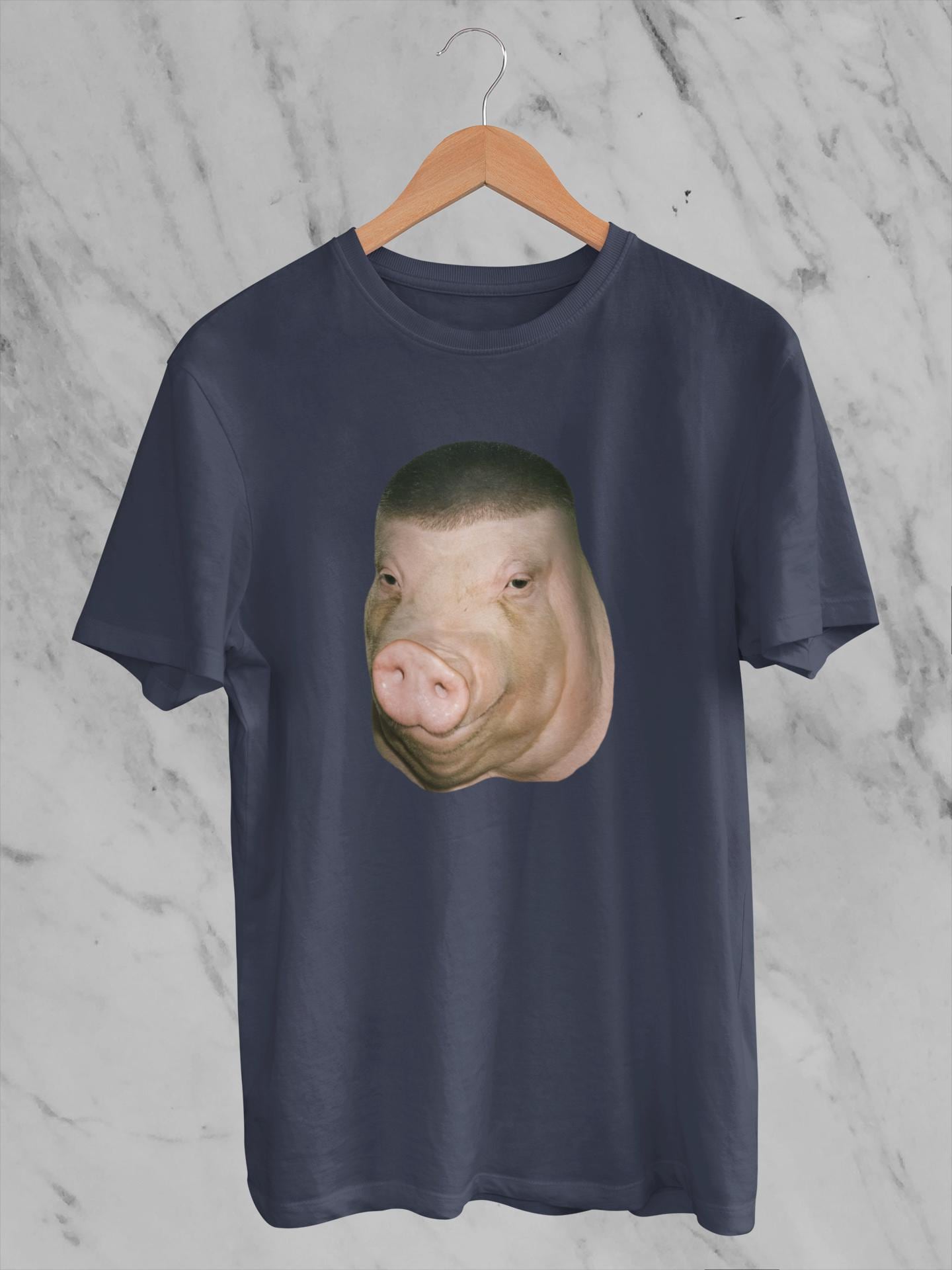 Wigger Pig Fade Buzz Haircut Meme Inappropriate Brainrot Unhinged Shitpost Dank Meme Weird Animal Lover (4)
