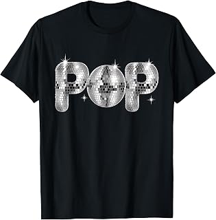 Disco Ball Pop Letters 70s Dance Party Retro Music Unisex T-shirt, Sweatshirt, Hoodie (1)