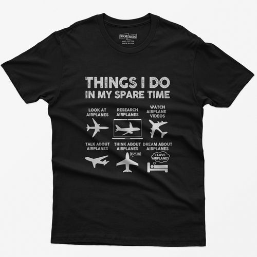 Airplane Lover Things Spare Time Aviation Unisex T-shirt, Sweatshirt, Hoodie (1)