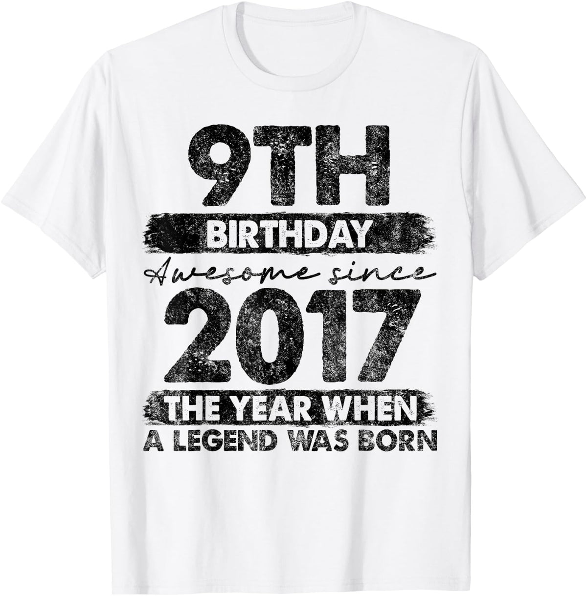 Year Old Vintage 2017 Limited Edition 9th Birthday Unisex T-shirt, Sweatshirt, Hoodie (1)