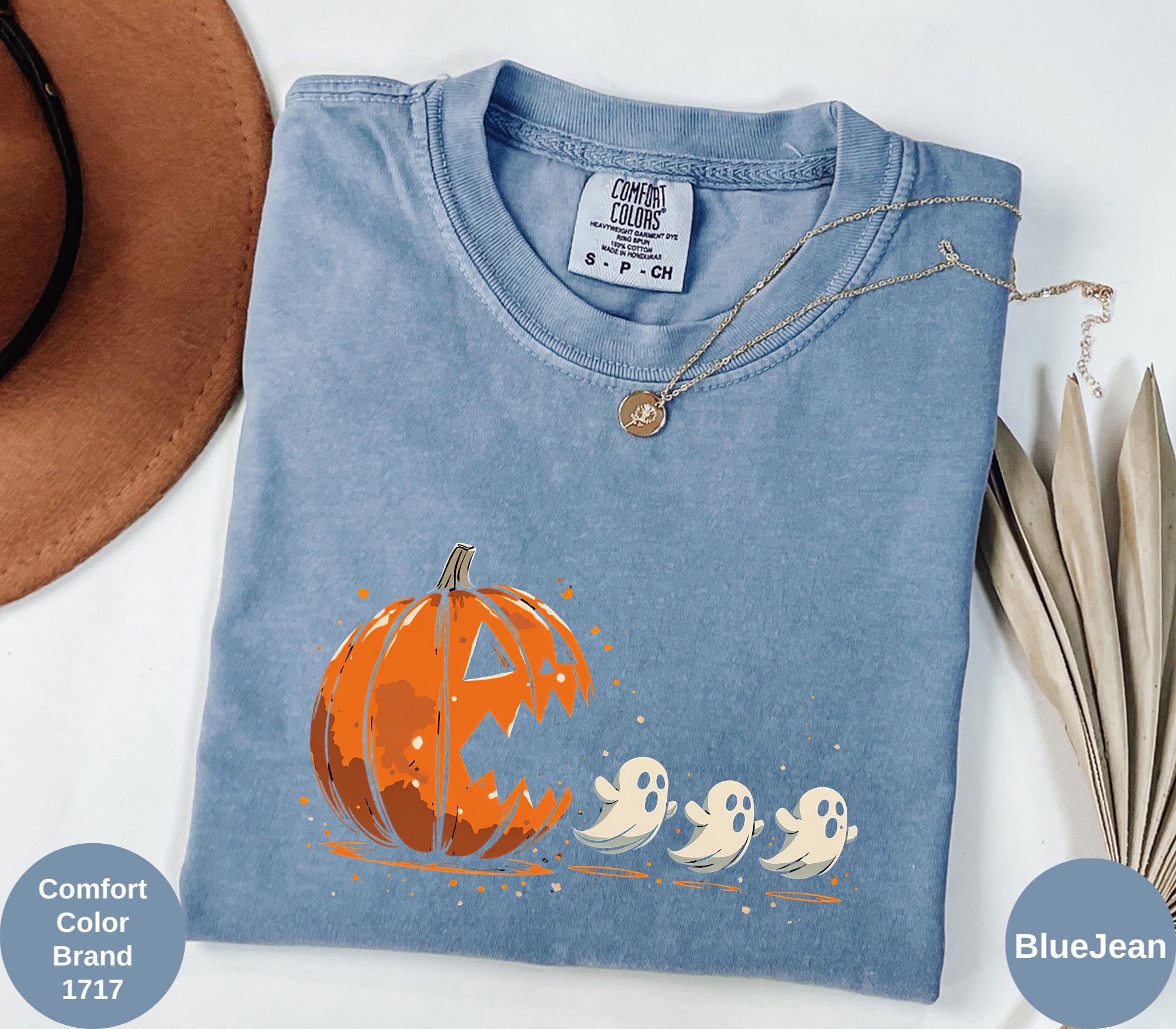 Comfort Colors Halloween Vintage Pumpkin Ghosts Spooky Season (3)
