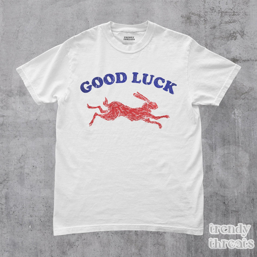 Good Luck Retro Rabbit Retro Western Bunny Feeling Lucky Him (2)