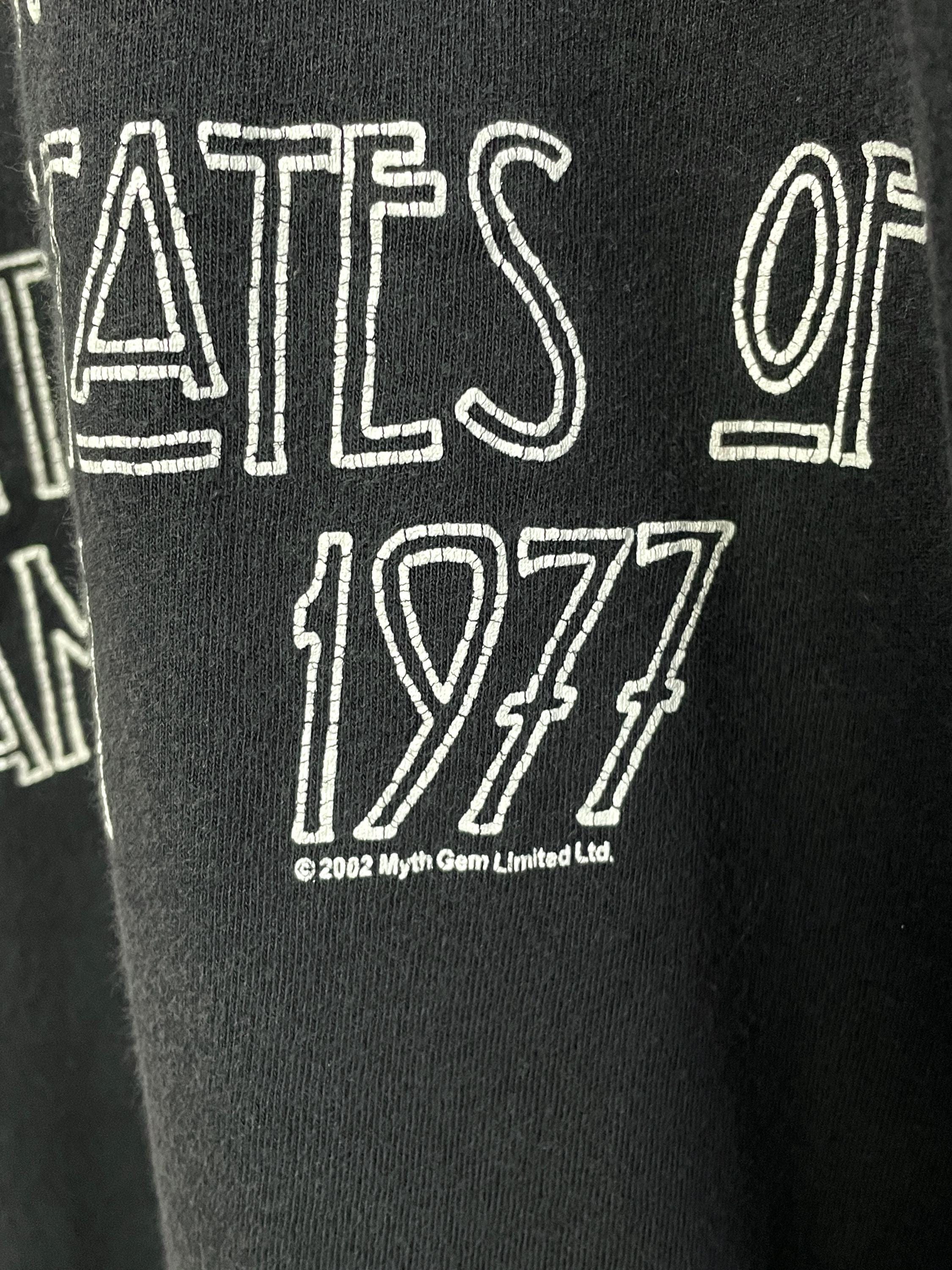 Vintage 2002 Led Zeppelin 1977 Tour America Made Usa Rock Band Concert Fits Size Medium (3)