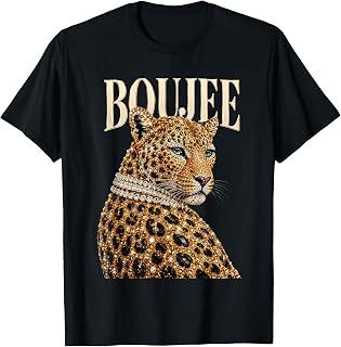 Boujee Rhinestone Leopard Glam Big Cat Unisex T-shirt, Sweatshirt, Hoodie (1)