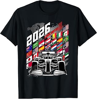 Racing Car Calendar 2026 Circuit Schedule Places Unisex T-shirt, Sweatshirt, Hoodie (1)