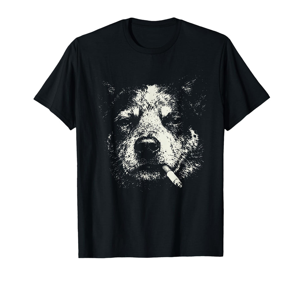 Blue Heeler Smoking Cigarette Vintage Dog Meme Unisex T-shirt, Sweatshirt, Hoodie (1)