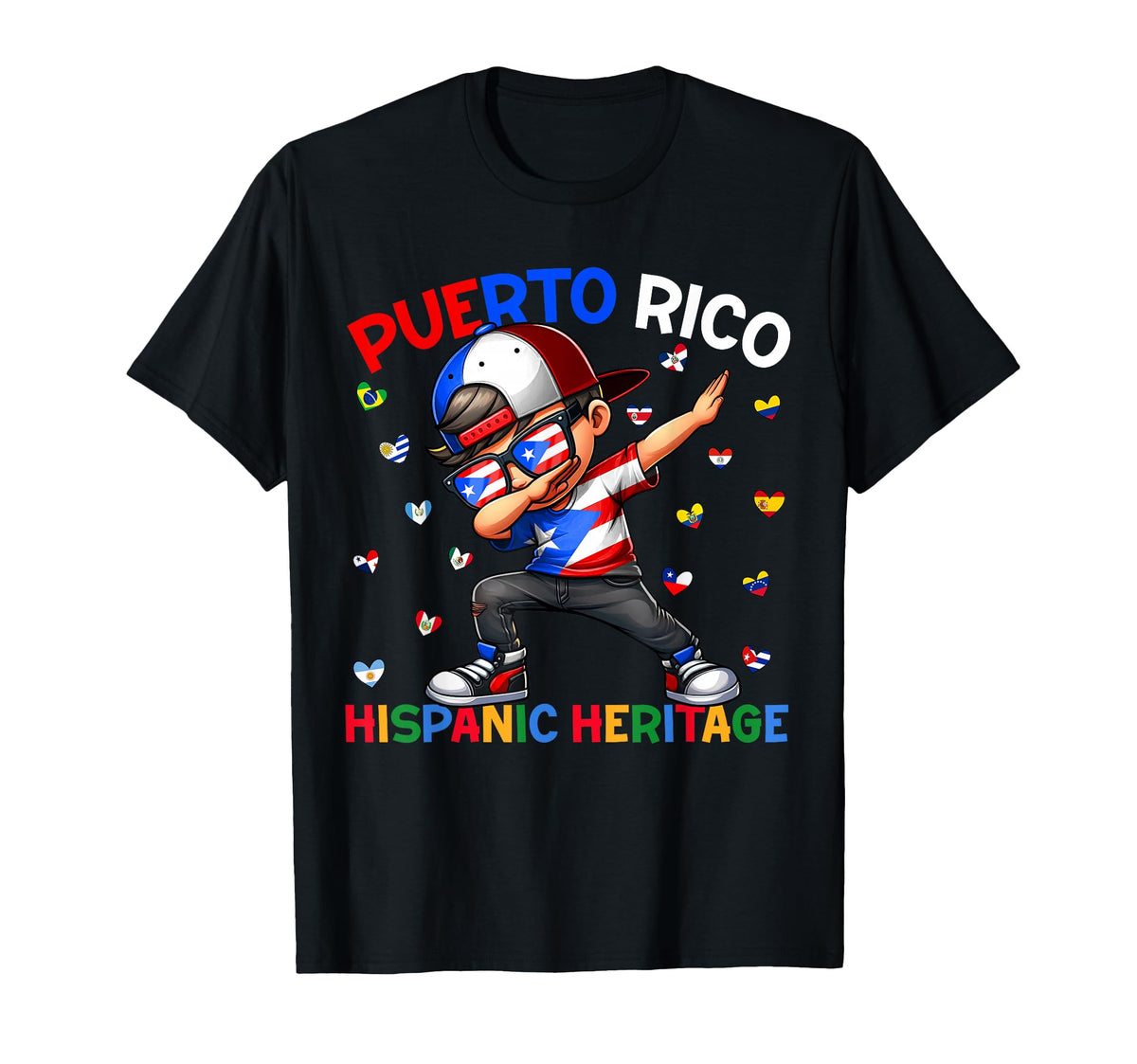 Hispanic Heritage Month Puerto Rico Flag Unisex T-shirt, Sweatshirt, Hoodie (1)