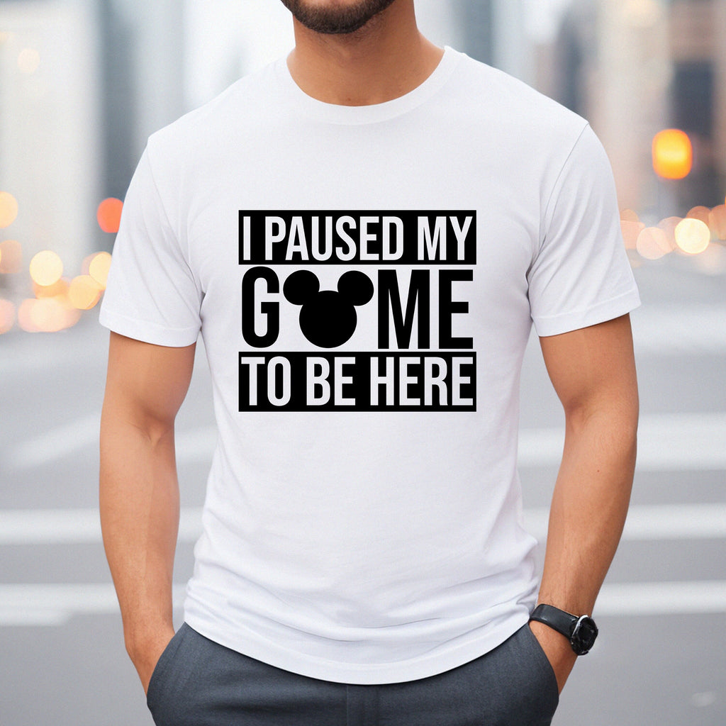 Comfort Colors Paused Game Here Game Gaming Gaming Unisex T-shirt, Sweatshirt, Hoodie (3)