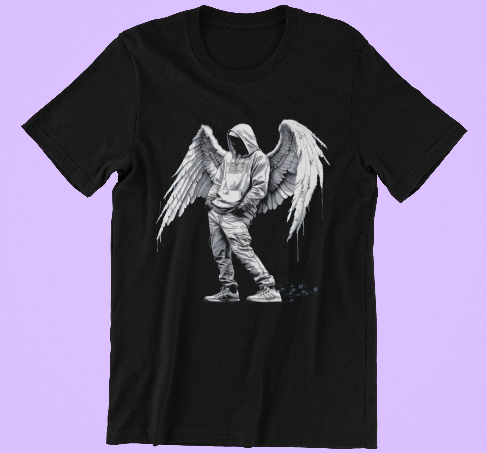 Hip Hop Angel Wings Urban Graffiti Art Tee Unisex T-shirt, Sweatshirt, Hoodie (1)