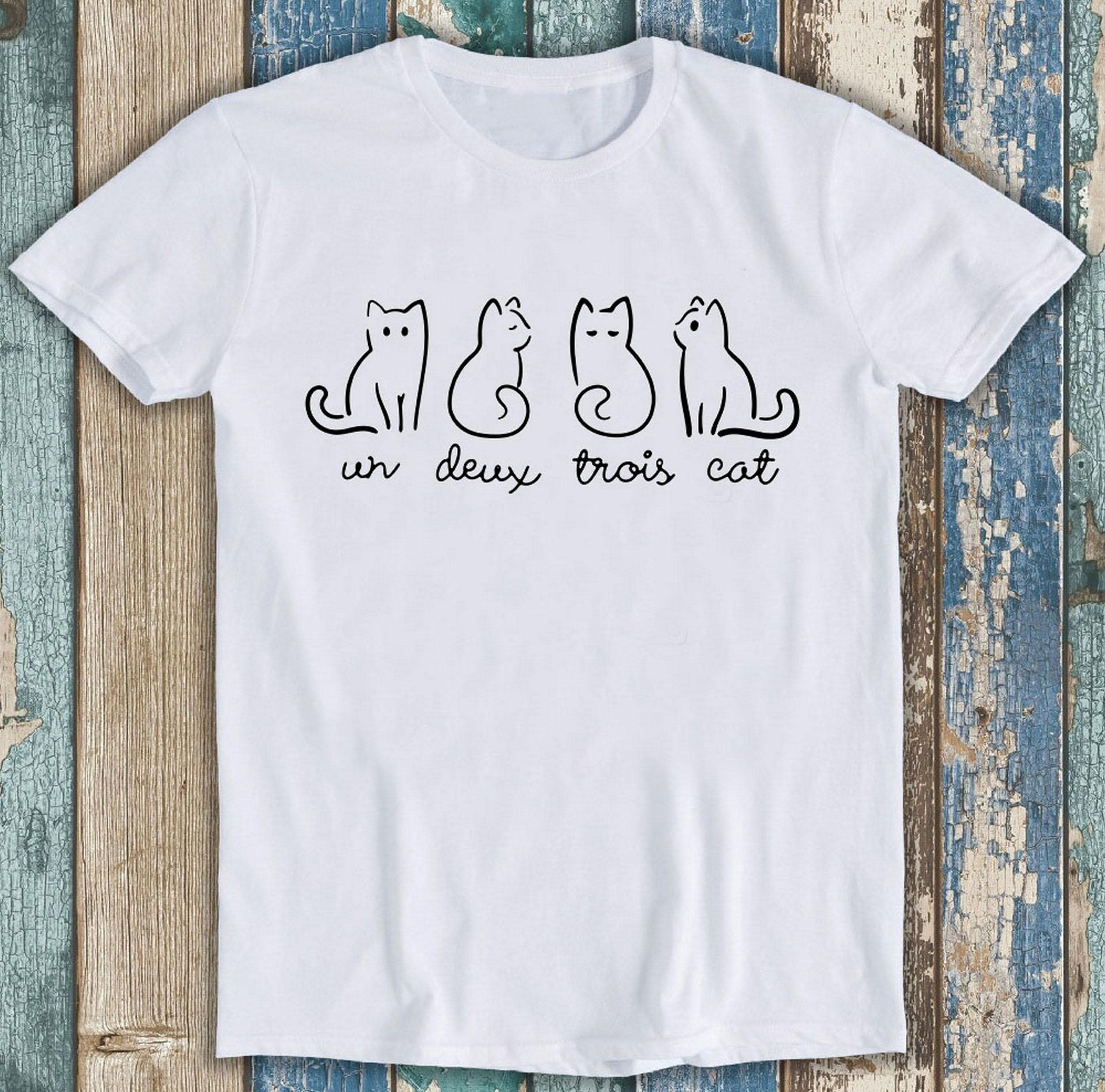 97 Un Deux Trois Cat Lovers Dad Mom Tee T1299 Unisex T-shirt, Sweatshirt, Hoodie (1)