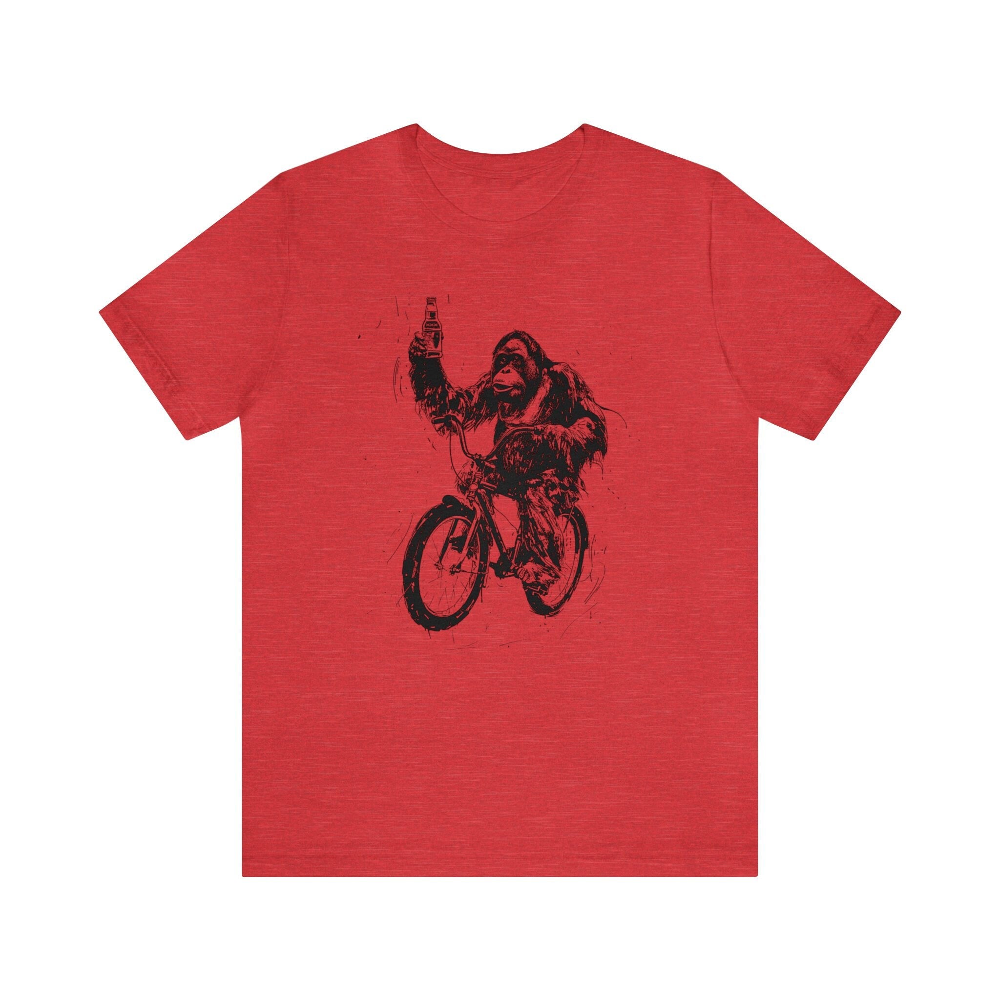 Orangutan Beer Drinking Biking Tee Unisex T-shirt, Sweatshirt, Hoodie (2)