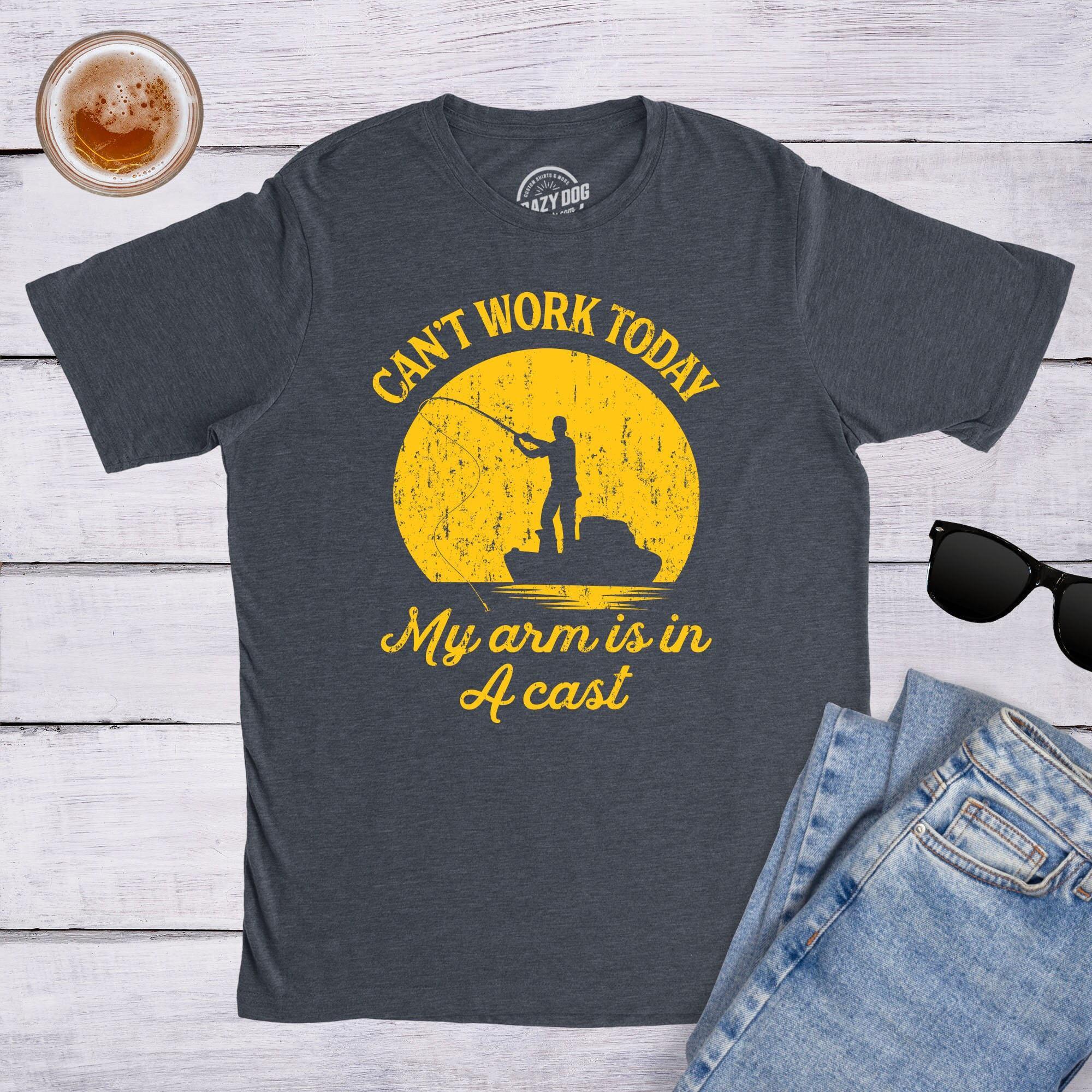 Fishing Fisherman Arm Cast Unisex T-shirt, Sweatshirt, Hoodie (1)