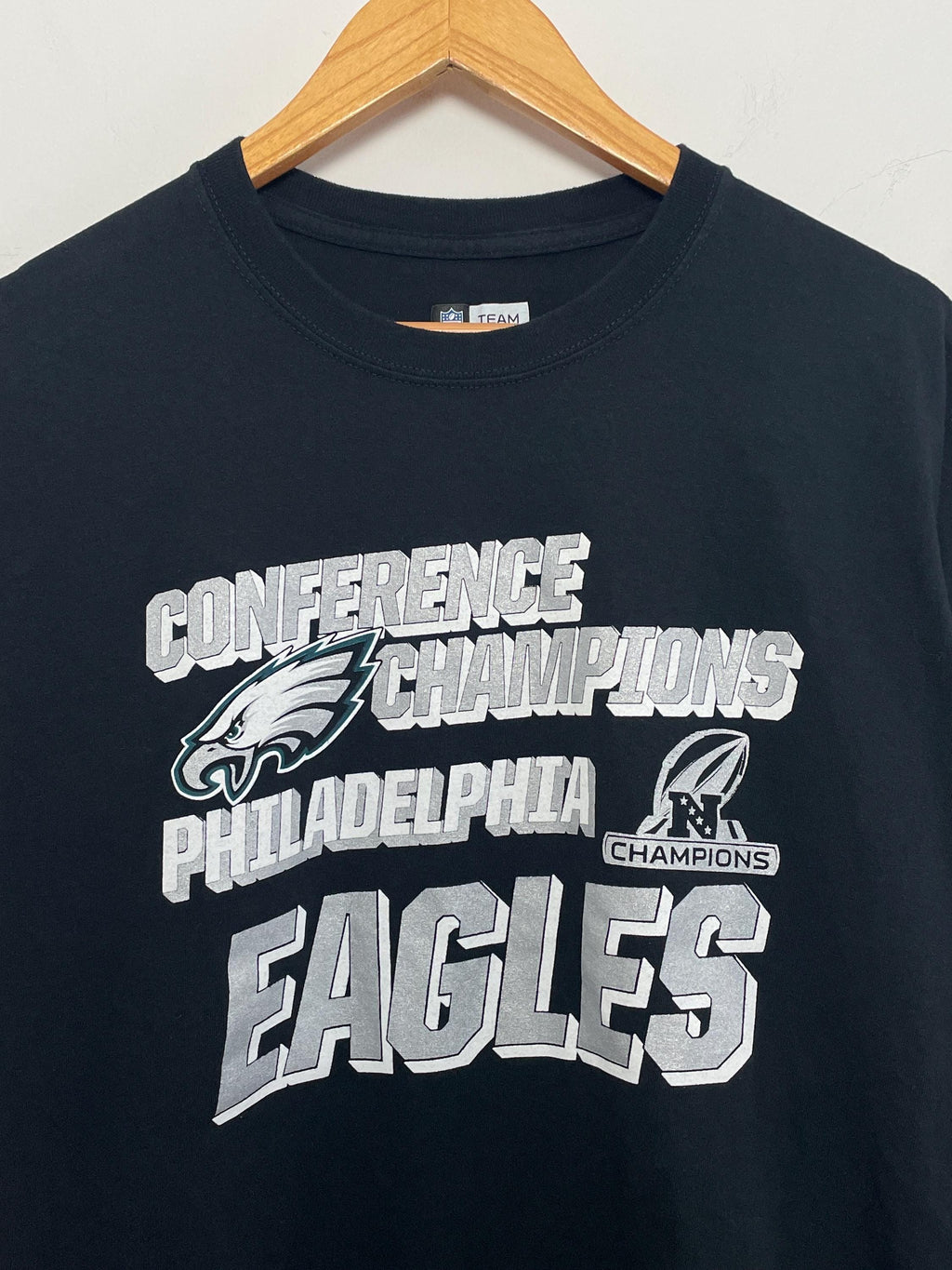 Vintage Philadelphia Eagles Nfl Football Nfc Champions Super Bowl Size Xl (2)