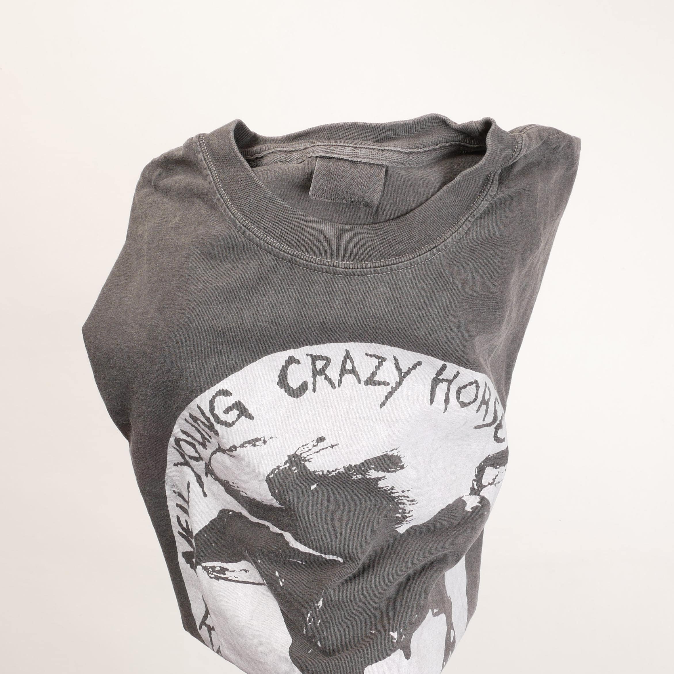 Neil Young Crazy Horse Ragged Glory Tee Indian Horse Vintage Tour Danny Memories Rockets Psyrcle Boxy Ultra Faded Xl (3)
