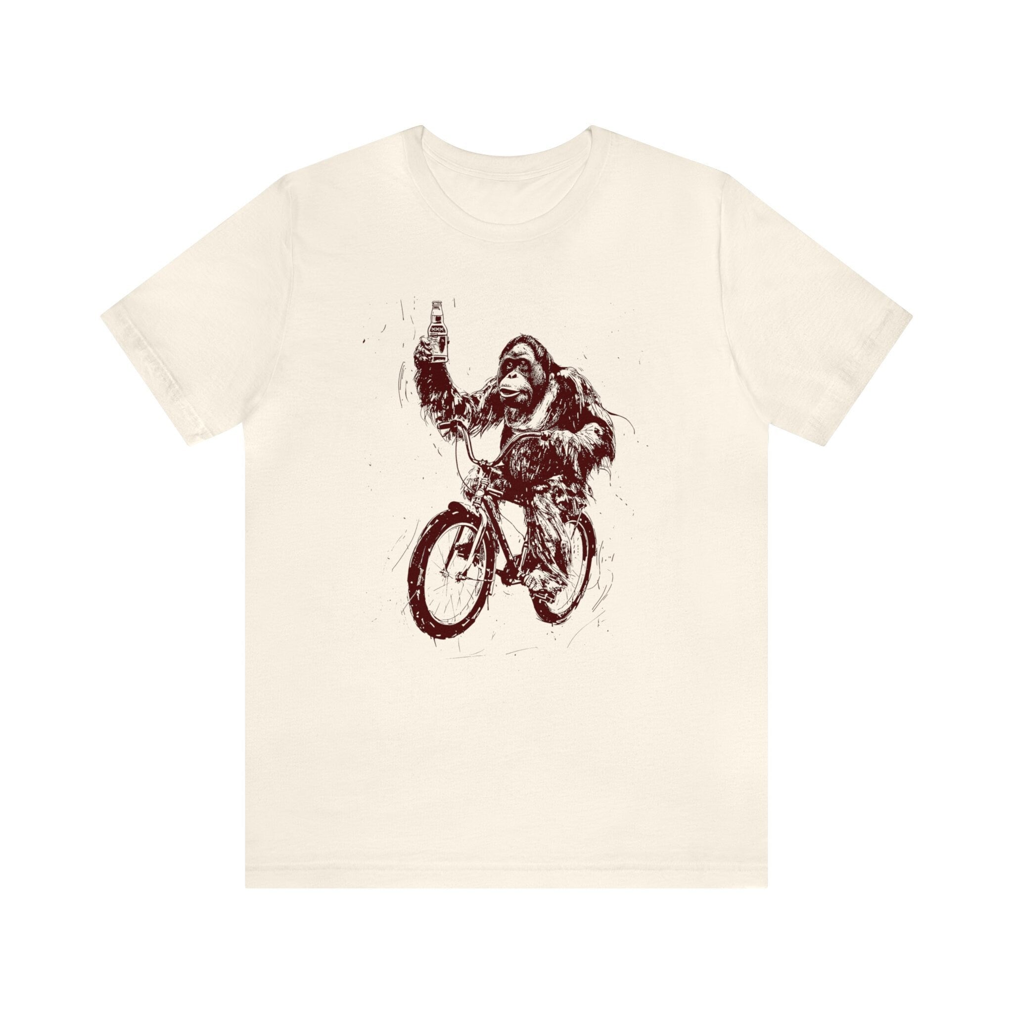 Orangutan Beer Drinking Biking Tee Unisex T-shirt, Sweatshirt, Hoodie (4)