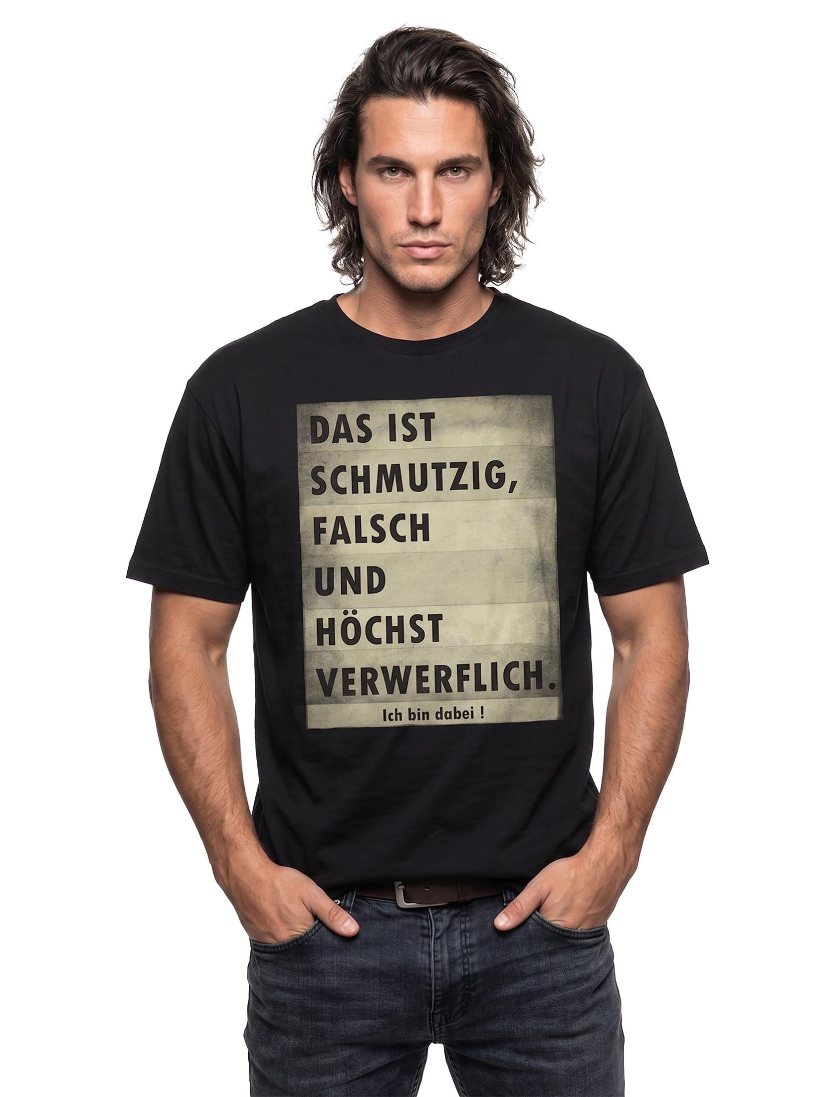 German Saying Dirty Wrong Highly Reprehensible Count Black S-Xxxxxl (3)