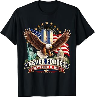 Never Forget September 11 2001 Memorial Day America Flag (1)