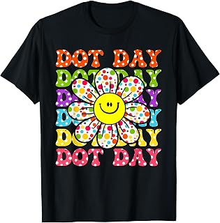 Happy Dot Day Groovy Daisy Teachers Toddler Unisex T-shirt, Sweatshirt, Hoodie (1)