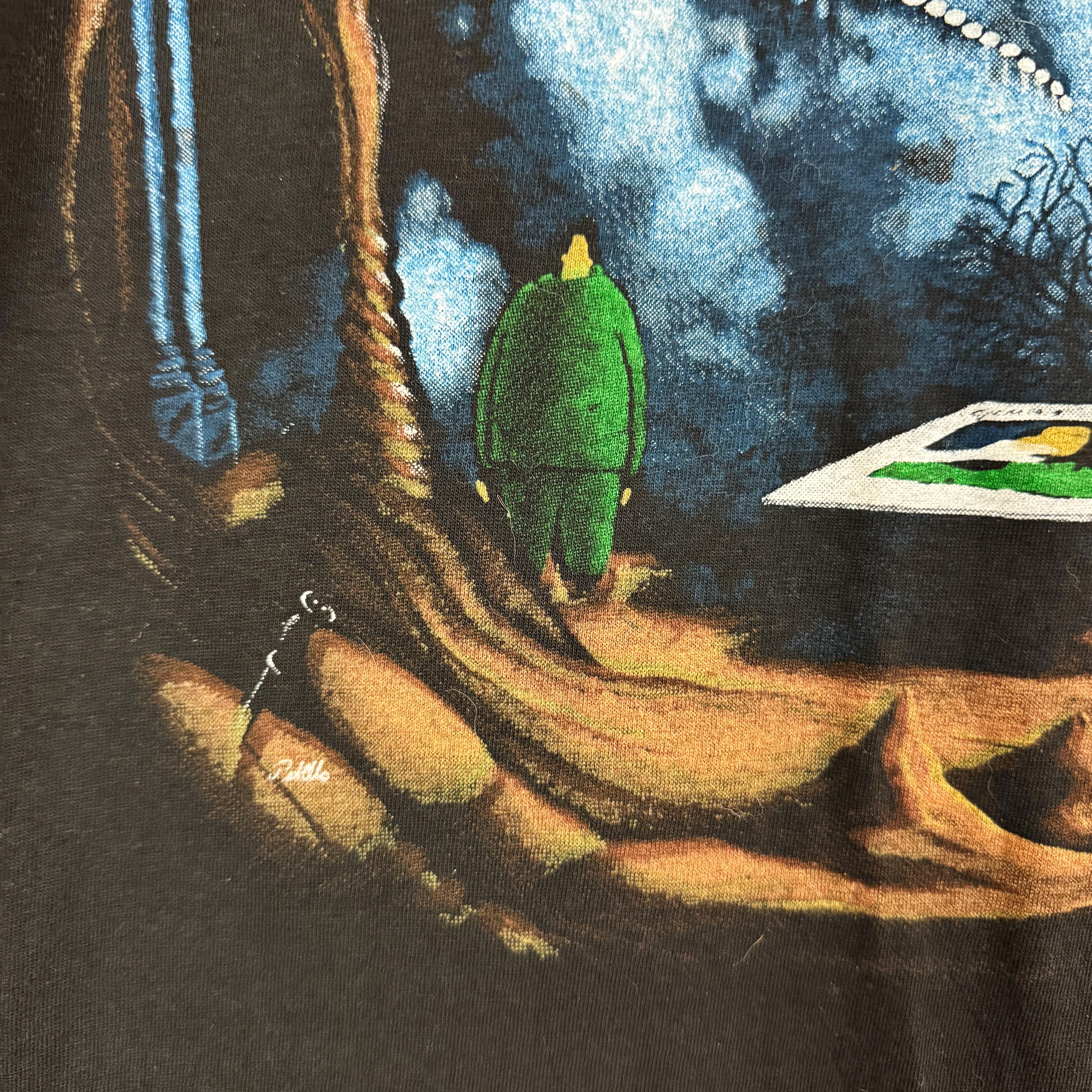 Vintage 1980s Genesis Tour Tee Black Prog Rock Size Small (3)