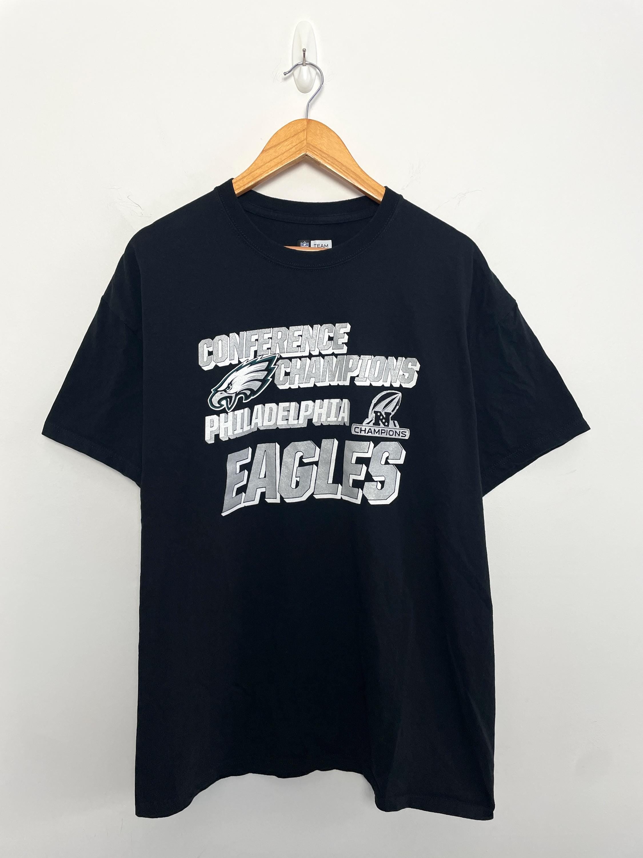 Vintage Philadelphia Eagles Nfl Football Nfc Champions Super Bowl Size Xl (1)