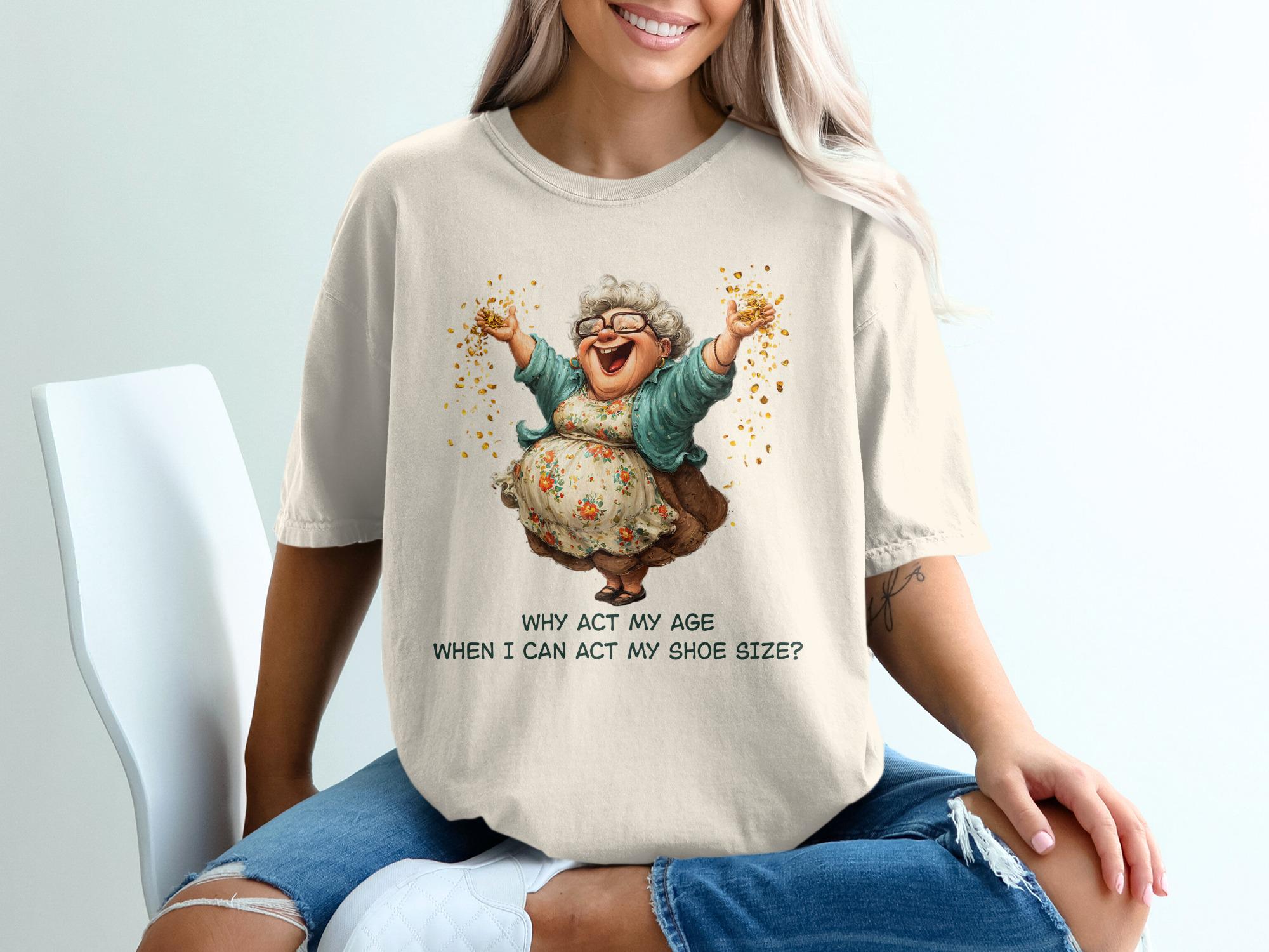 Vintage Never Ask Lady Age Don Ask Either Shoebox Art White Size Large (8)