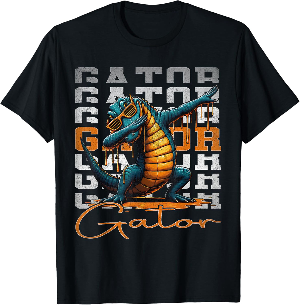Vintage Gator Drip Gator Dabbing Unisex T-shirt, Sweatshirt, Hoodie (1)