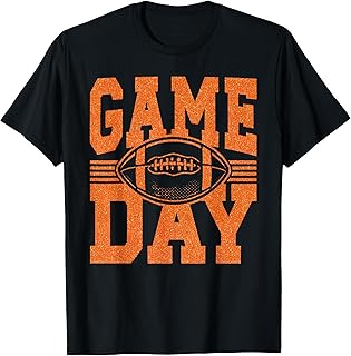 Game Day Football Season Football Mama Girl Orange Team (1)